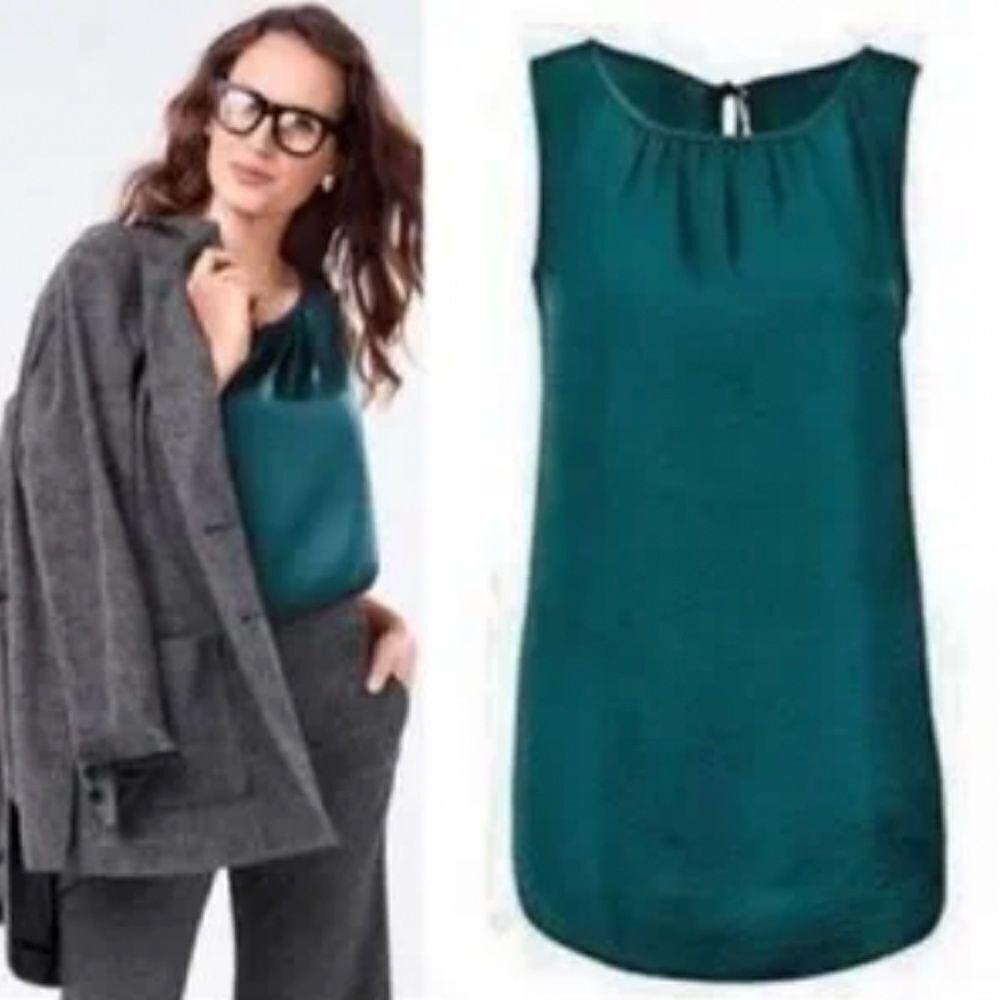 CABI #3789 Sleeveless Mist Tank Top Blouse Career ~Size Small